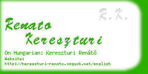 renato kereszturi business card